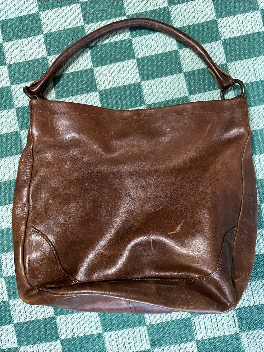 Frye‎ Melissa Hobo Leather Bag In Cognac